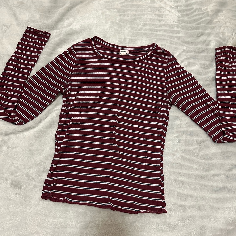 Garage striped long sleeve